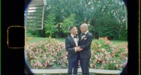 super 8mm film of gay couple wed at qe park in vancouver