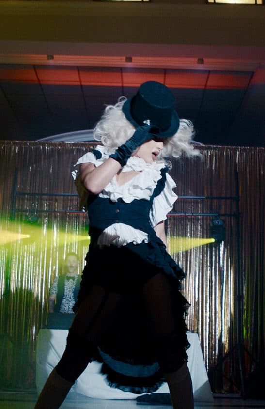 the best drag queen performing at a gay wedding in vancouver